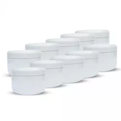 Tégely 30 ml fehér műa 10 db/csom.