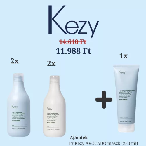 Kezy Avocado Hajápoló Csomag + Ajándék Avocado Maszk