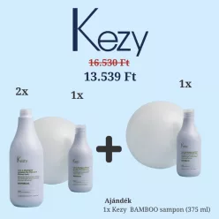   Kezy Bamboo Volumennövelő Sampon Csomag + Ajándék Bamboo Sampon