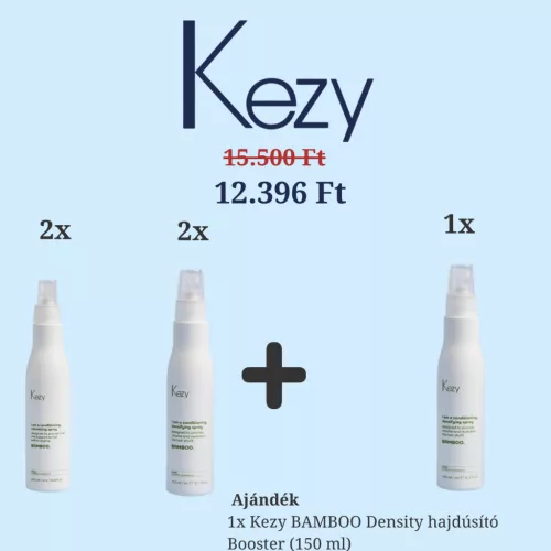 Kezy Bamboo Hajdúsító Styling Csomag + Ajándék Density Booster