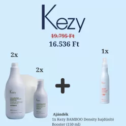   Kezy Bamboo Volumennövelő Sampon Csomag + Ajándék Absolute Spray Mask