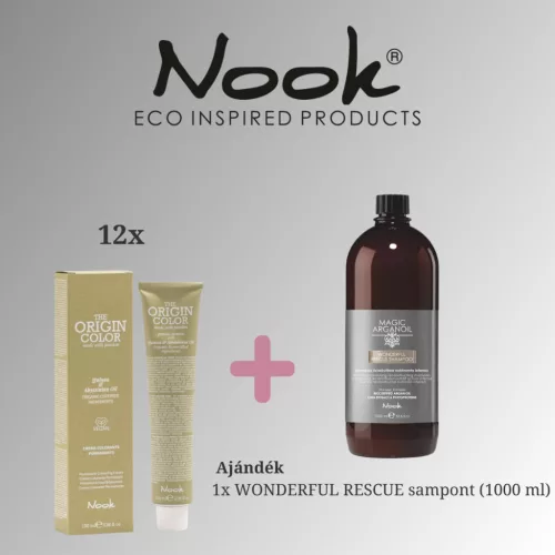 Nook Hajfesték Szalon Csomag + Ajándék Wonderful Rescue Sampon (12db)