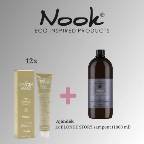 Nook Hajfesték Szalon Csomag + Ajándék Blonde Story Sampon (12db)