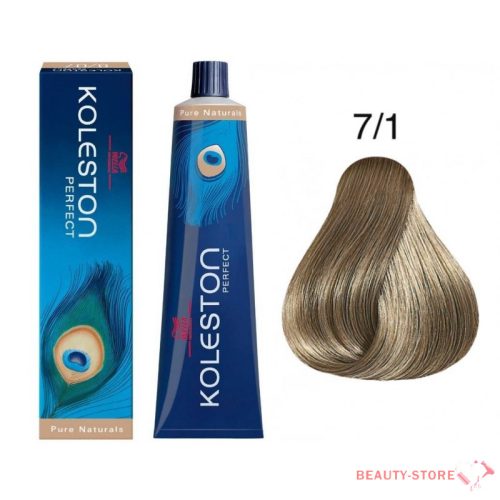 Koleston Perfect hajfesték 60ml 7/1 közepes hamvas szőke