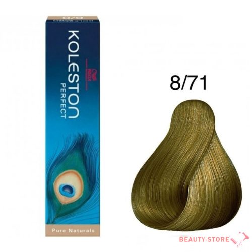 Koleston Perfect hajfesték 60ml 8/71 hamvas barnás viláoszőke