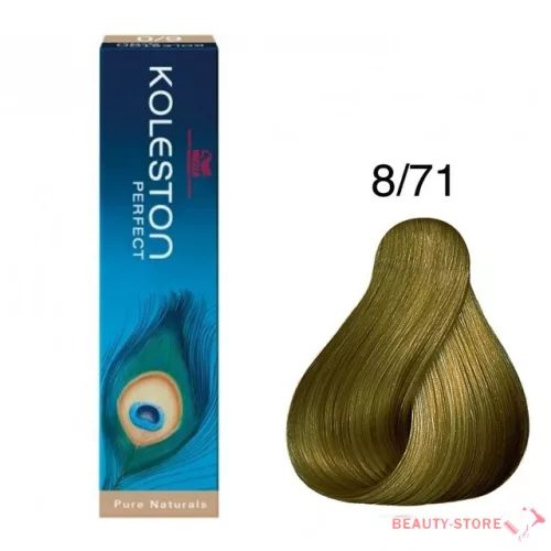 Koleston Perfect hajfesték 60ml 8/71 hamvas barnás viláoszőke