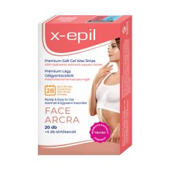   X-Epil Hidratáló gélgyantacsíkok hialuronnal arcra - 20db