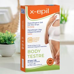X-Epil Hipoallergén gélgyantacsíkok testre - 40db