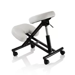 Ergonomikus gurulós térdeplőszék fehér