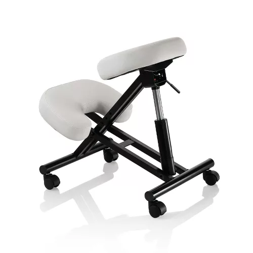 Ergonomikus gurulós térdeplőszék fehér