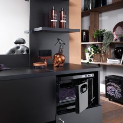 Kompakt fekete aroma terápiás törölköző melegítő