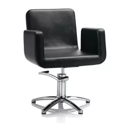 Hair Capital fekete fodrász szék - csillag talppal