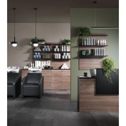 Vista Consolle Black&Oak Recepciós pult