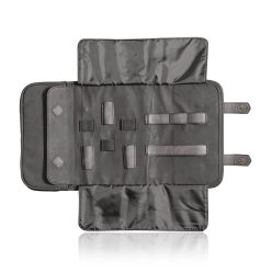 Fekete bőr hatású Barber eszköz tároló táska