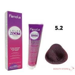   Fanola Color Zoom 10 Minutes  - Hajfesték 100ml - 5.2 Világos Viola Barna 