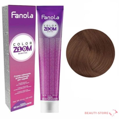 Fanola Color Zoom 10 Minutes - Hajfesték 100ml - 5.4 Világos Réz Barna 