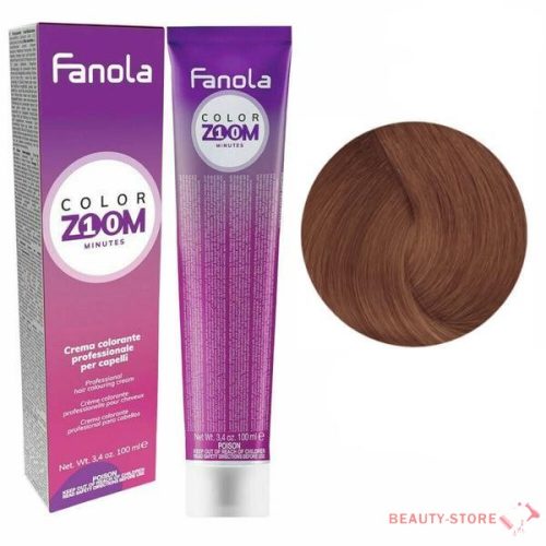 Fanola Color Zoom 10 Minutes - Hajfesték 100ml - 7.4 Réz Szőke 