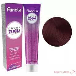   Fanola Color Zoom 10 Minutes - Hajfesték 100ml - 4.5 Mahagóni Barna 