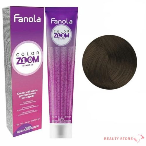 Fanola Color Zoom 10 Minutes - Hajfesték 100ml - 5.7 Világos Gesztennye Barna 