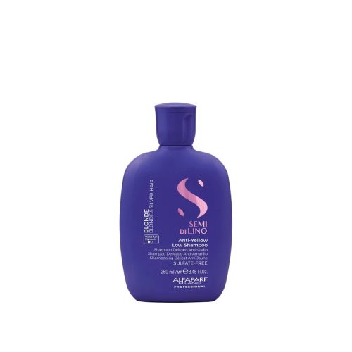 Alfaparf Semi di Lino Blonde Anti-Yellow Low hamvasító sampon szőke hajra 250 ml