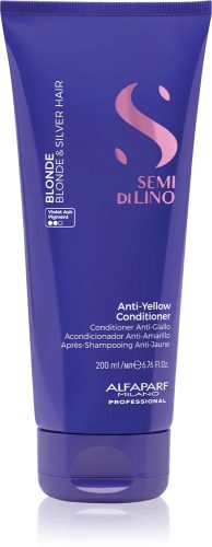 Alfaparf Semi di Lino Blonde Anti-Yellow Low hamvasító kondícionáló szőke hajra 200ml