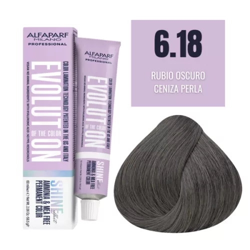 Alfaparf Evolution Shine Effect 6.18 hajfesték– 60ml