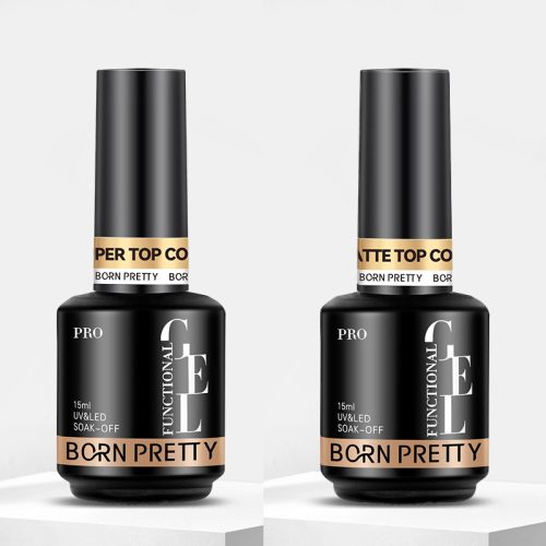 Born Pretty PRO - Super Top Coat + Matt Top Coat - 2x15 ml