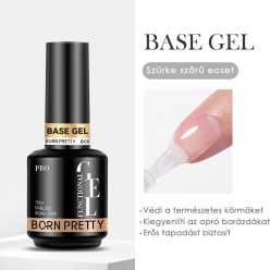   Born Pretty PRO - Base Coat 15 ml - Normál sűrűségű alapzselé