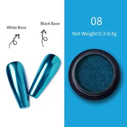   Born Pretty - Mirror Powder krómpor 0.3-0.4g - No.08 - türkiz