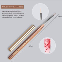 Born Pretty ecset - nullás 9 mm