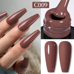   Born Pretty Pro UV/LED HEMA FREE gél lakk 15 ml - C009 - Just Brown