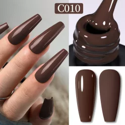   Born Pretty Pro UV/LED HEMA FREE gél lakk 15 ml - C010 - Coffee Brown