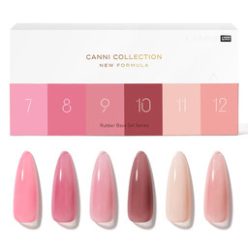 CANNI HEMA FREE Rubber Base Gel szett - 6x9 ml - R2