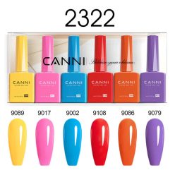 CANNI HEMA FREE UV/LED gél lakk szett 6x9ml - 2322