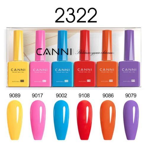 CANNI HEMA FREE UV/LED gél lakk szett 6x9ml - 2322