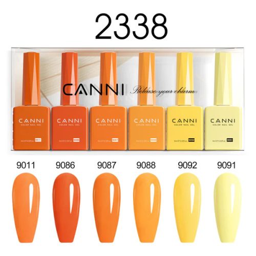 CANNI HEMA FREE UV/LED gél lakk szett 6x9ml - 2338