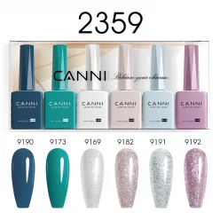 CANNI HEMA FREE UV/LED gél lakk szett 6x9ml - 2359