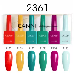 CANNI HEMA FREE UV/LED gél lakk szett 6x9ml - 2361