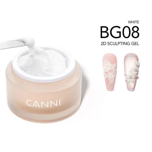 CANNI 2D Sculpting Gel gyurmazselé 10g - BG08 White