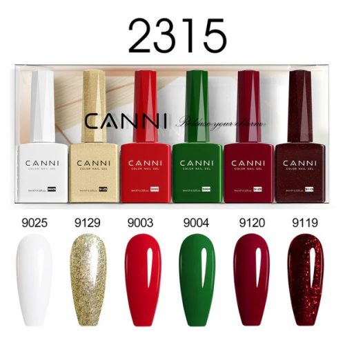 CANNI HEMA és TPO mentes UV/LED gél lakk szett 6x9ml - 2315