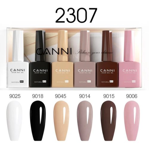 CANNI HEMA és TPO mentes UV/LED gél lakk szett 6x9ml - 2307 - Classic Couture