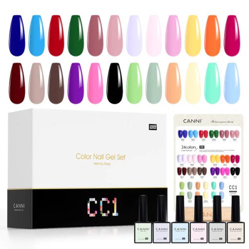 CANNI HEMA  és TPO mentes UV/LED gél lakk szett (24db-os) No.CC1