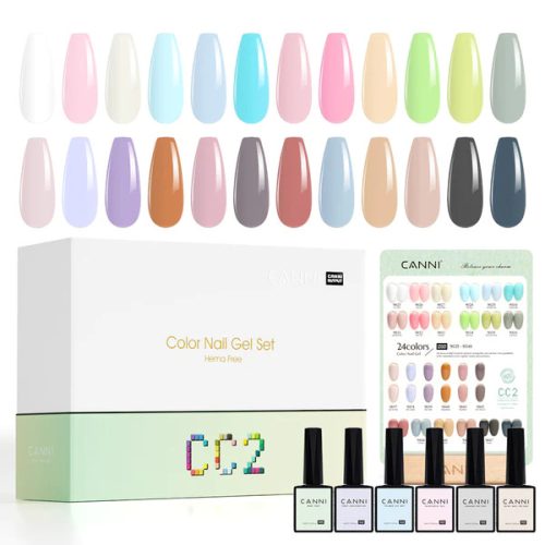CANNI HEMA és TPO mentes UV/LED gél lakk szett (24db-os) No.CC2