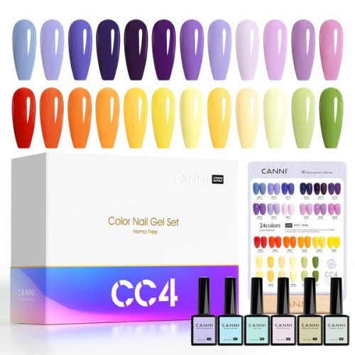 CANNI HEMA és TPO mentes  UV/LED gél lakk szett (24db-os) No.CC4