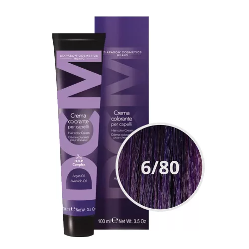 DCM hajfesték 100ml 6/80 intenzív viola sötét szőke 