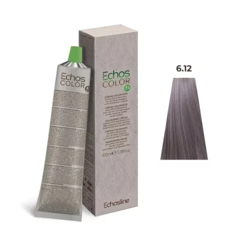 Echosline Echos Color PPD és rezorcin mentes vegán hajfesték 100ml 6.12