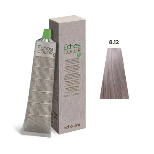 Echosline Echos Color PPD és rezorcin mentes vegán hajfesték 100ml 8.12