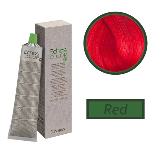 Echosline Echos Color PPD és rezorcin mentes vegán hajfesték 100ml red