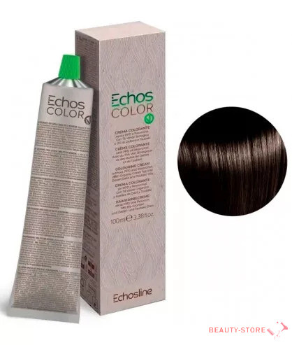  Echosline Echos Color PPD és rezorcin mentes vegán hajfesték 100ml 4.0 közép barna