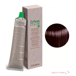    Echosline Echos Color PPD és rezorcin mentes vegán hajfesték 100ml 7.72 közép szőke meleg barna